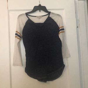 Navy baseball tee